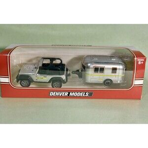 Silver  Jeep w/Airstream-type  Travel Trailer  2026 Issues  New In Package